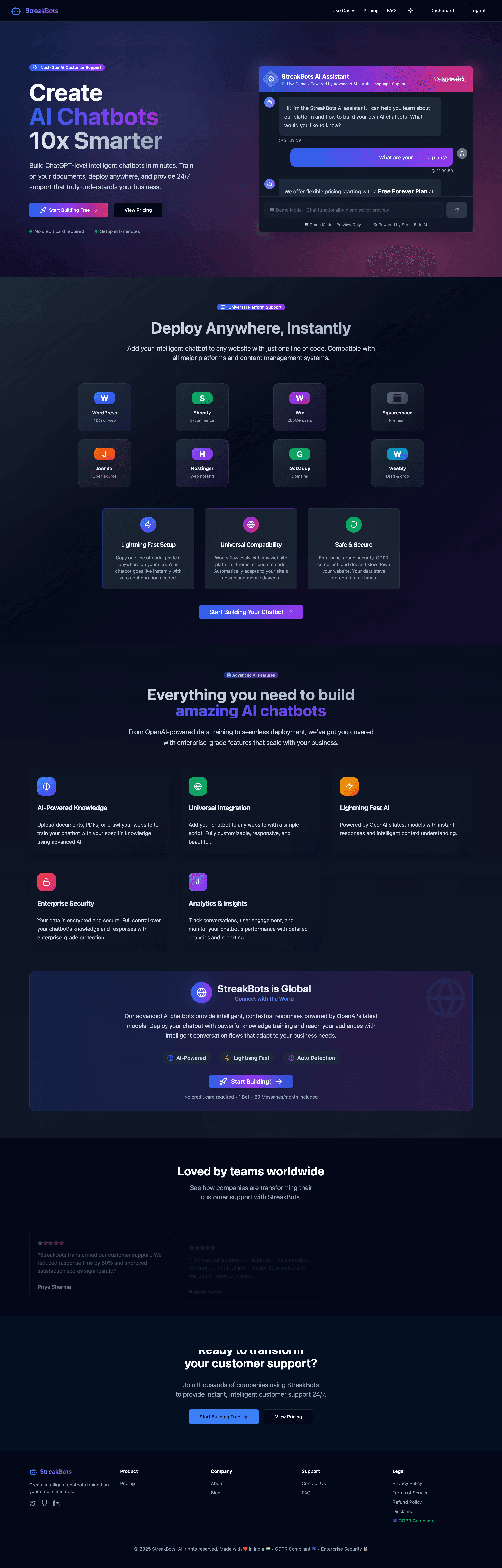 StreakBots™ - White-Label GPT Bot Builder